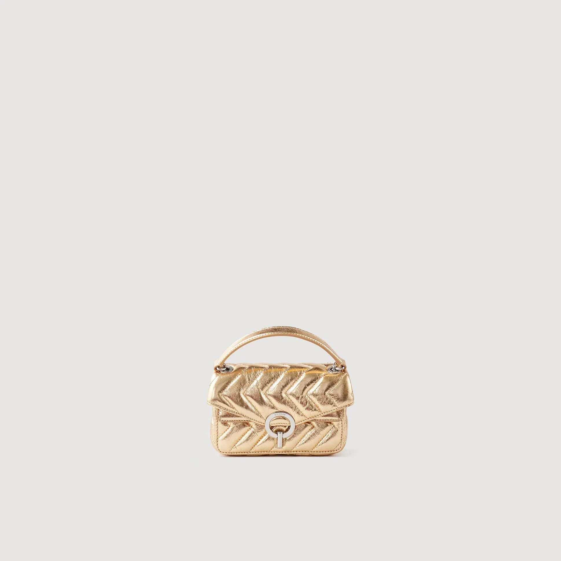 Mini Borsa Yza In Pelle Metallizzata