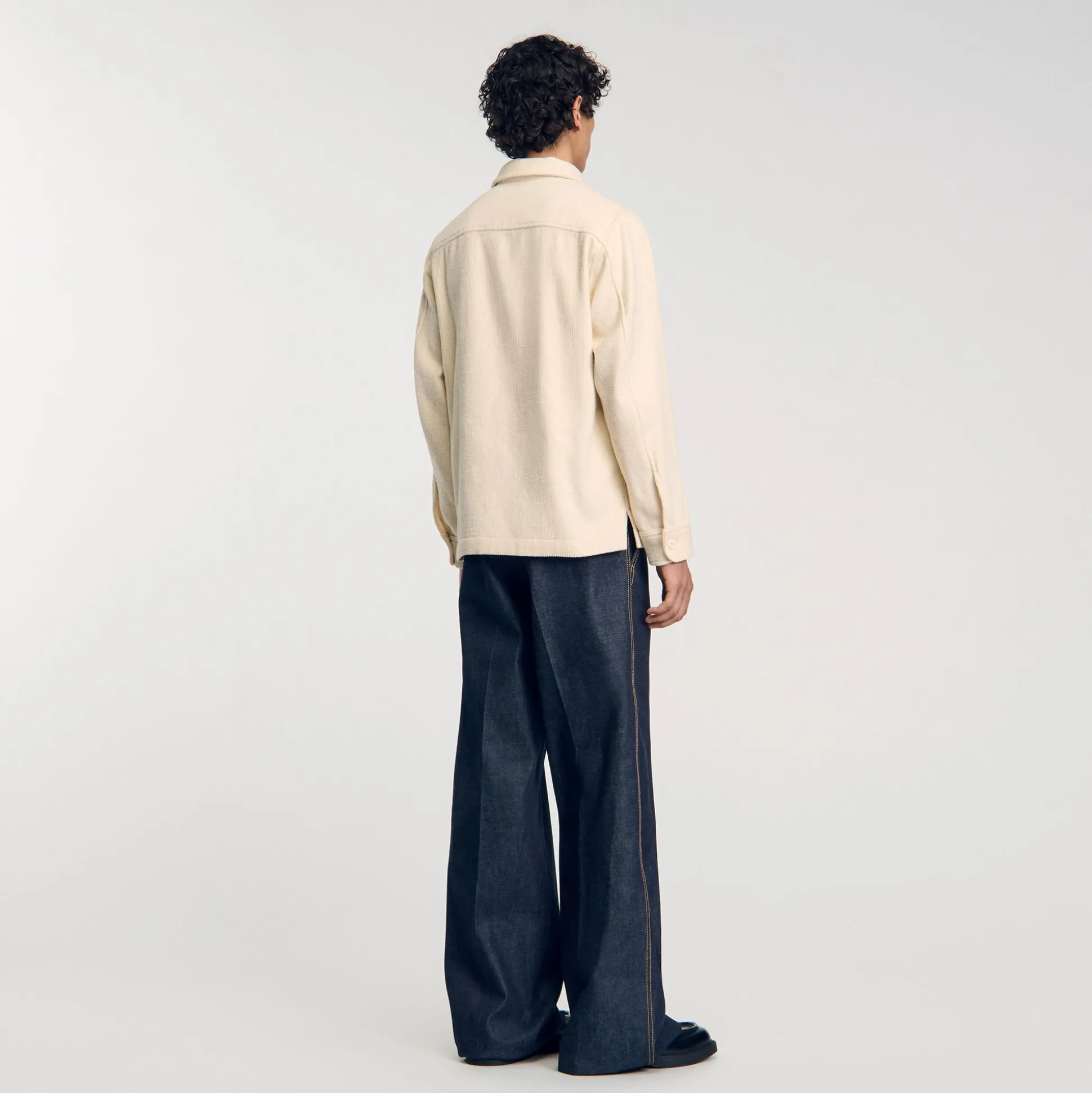 Overshirt In Velluto A Coste