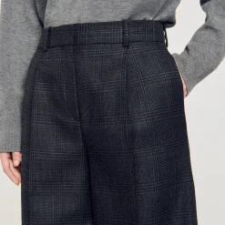 Pantaloni A Quadri Da Abito