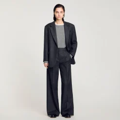 Pantaloni A Quadri Da Abito