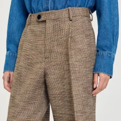 Pantaloni Con Motivo Pied De Poule