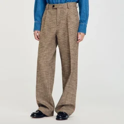 Pantaloni Con Motivo Pied De Poule