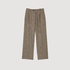 Pantaloni Con Motivo Pied De Poule