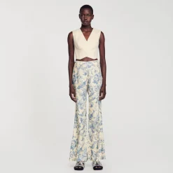 Pantaloni Con Stampa A Fiori