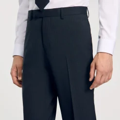 Pantaloni Da Abito Gessati