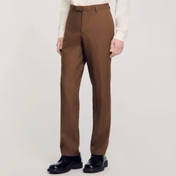 Pantaloni Da Abito In Lana