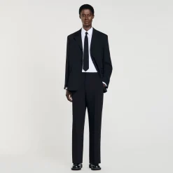 Pantaloni Da Abito In Lana