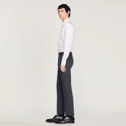Pantaloni Da Completo In Lana