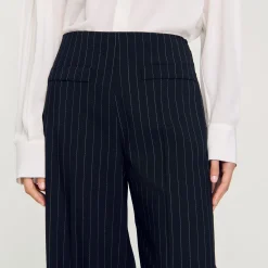 Pantaloni Dritti A Righine