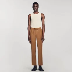 Pantaloni Dritti Elasticizzati