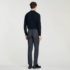 Pantaloni Dritti Elasticizzati