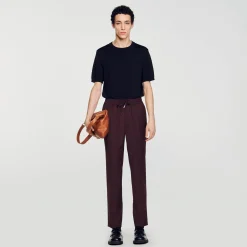 Pantaloni Dritti Elasticizzati