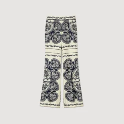 Pantaloni Fluidi Con Stampa