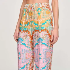 Pantaloni Fluidi Con Stampa