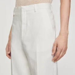 Pantaloni In Lino E Cotone