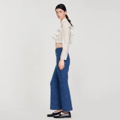 Pantaloni In Maglia Fantasia