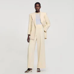 Pantaloni Larghi Con Pince