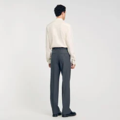 Pantaloni Larghi Da Abito