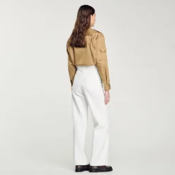 Pantaloni Larghi In Tela