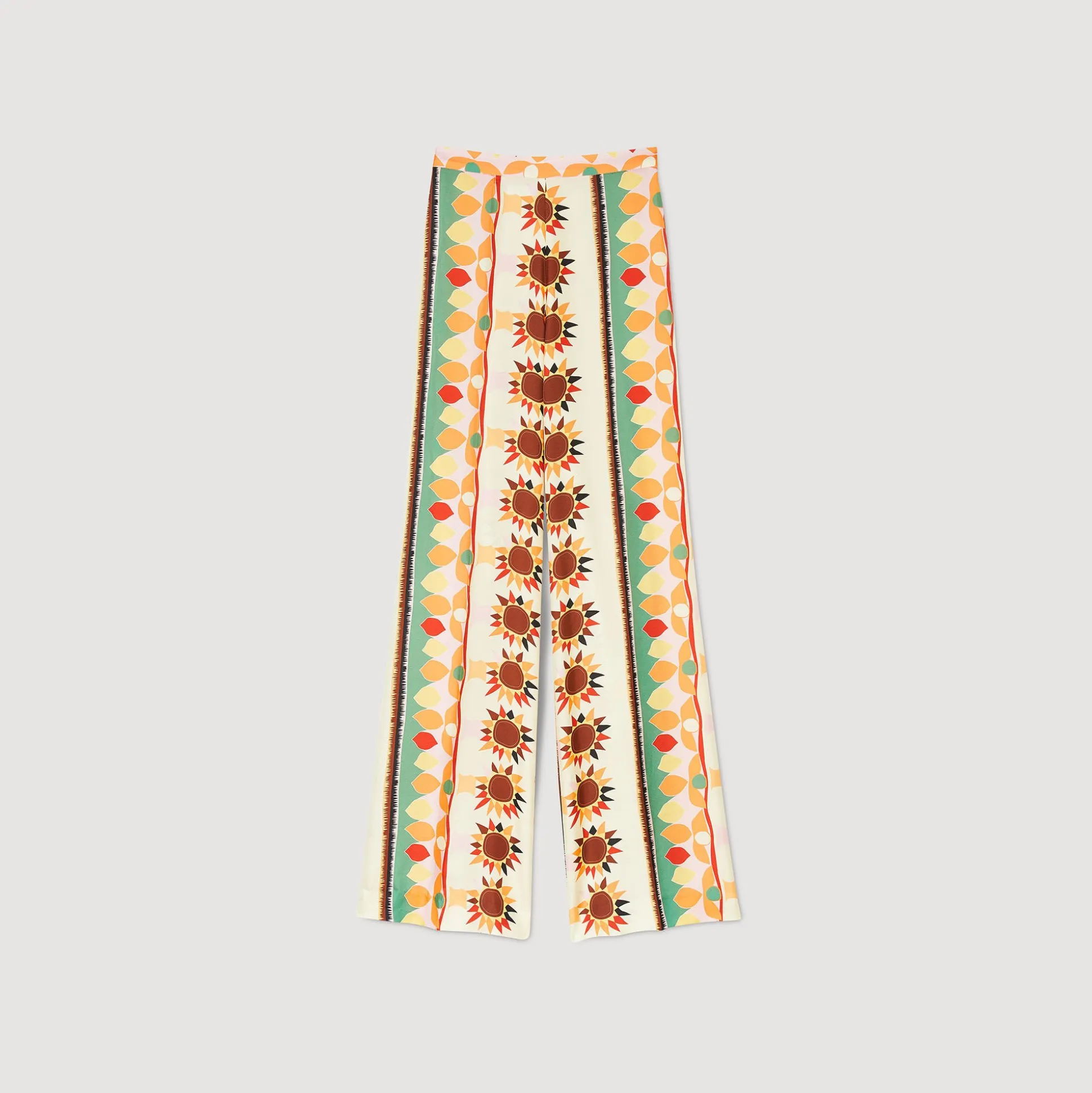 Pantaloni Svasati Con Stampa