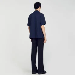 Polo Con Fiore In Cotone