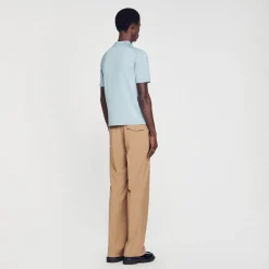 Polo In Maglia Con Colletto Con Zip