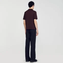 Polo In Maglia Con Colletto Con Zip