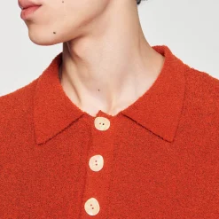 Polo In Maglia Tipo Bouclé