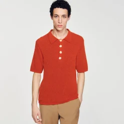 Polo In Maglia Tipo Bouclé