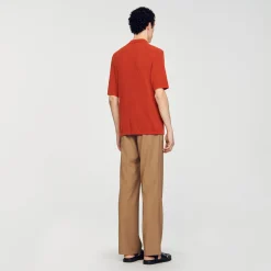 Polo In Maglia Tipo Bouclé