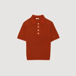 Polo In Maglia Tipo Bouclé