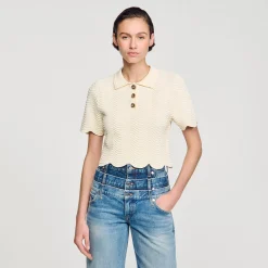 Pullover Corto In Maglia