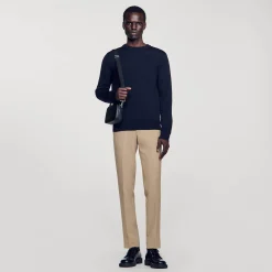 Pullover In Maglia Sottile In Lana