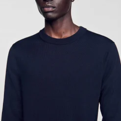 Pullover In Maglia Sottile In Lana