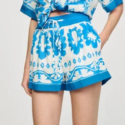 Shorts Larghi Con Stampa