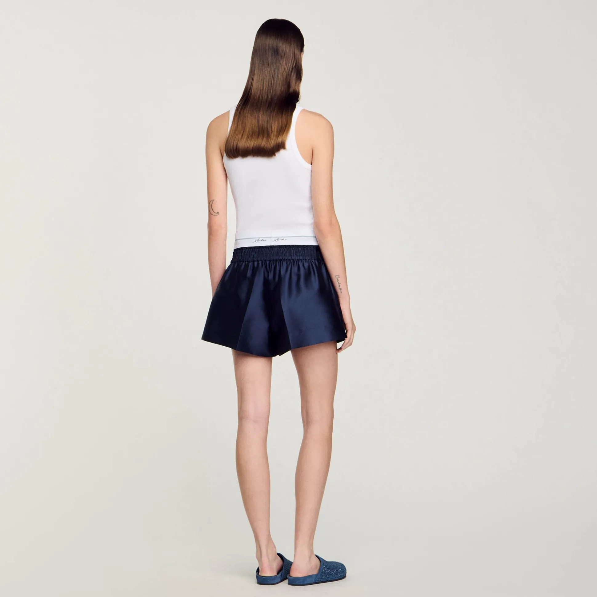 Shorts Tipo 2 In 1 In Raso
