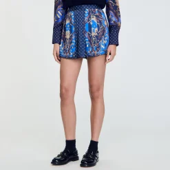 Skorts In Seta Con Stampa