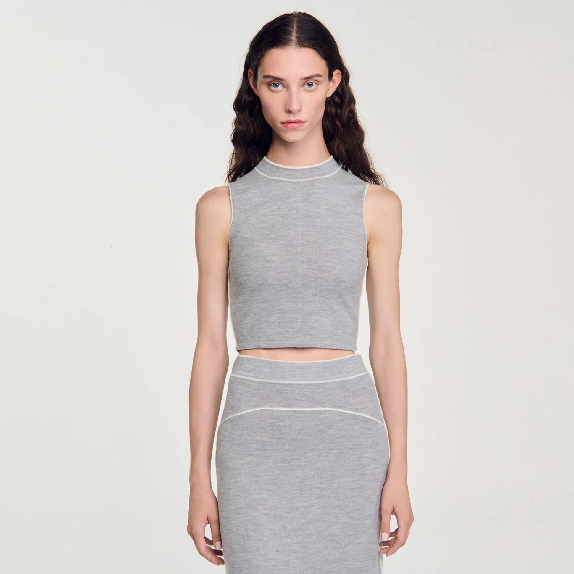 Top Corto In Maglia Senza Maniche