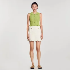 Top In Maglia Senza Maniche