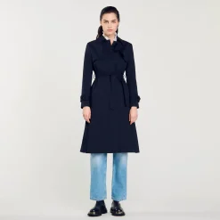 Trench Con Inserto Plissettato