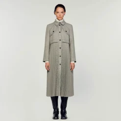 Trench Con Motivo Pied-de-poule