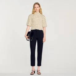 T-shirt A Punto Smock A Pois