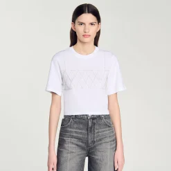 T-shirt Corta Glitterata