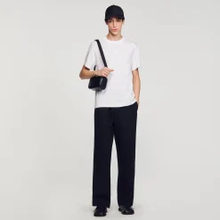 T-shirt In Cotone Con Fiore