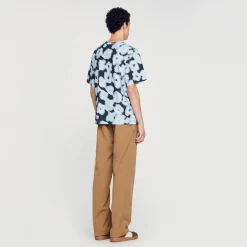 T-shirt In Cotone Con Stampa Floreale