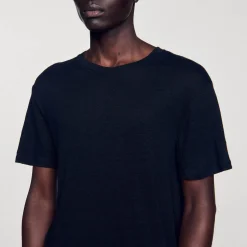 T-shirt In Lino Certificato
