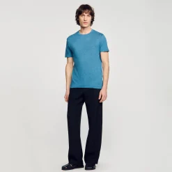 T-shirt In Lino Certificato