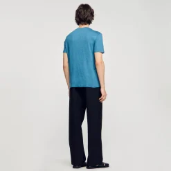 T-shirt In Lino Certificato