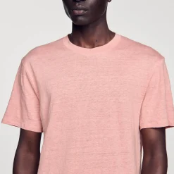T-shirt In Lino Certificato