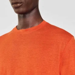 T-shirt In Lino Certificato